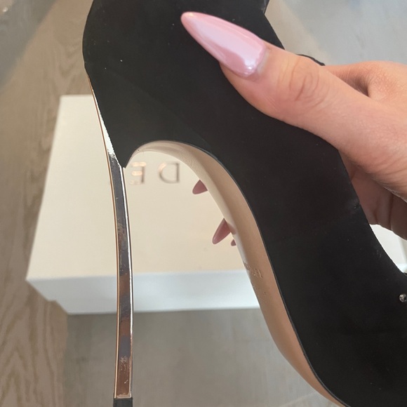 Brand New Never Worn Casadei Blade Pumps with Gorgeous Jewel Embellishments - Picture 10 of 13